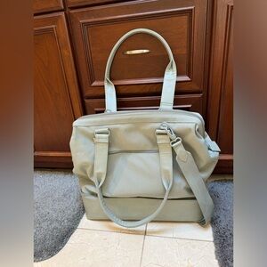 Beis mini weekender bag in minty green